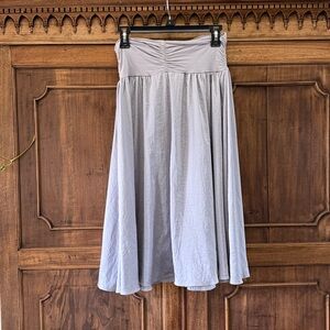 CAbi Gray Midi Skirt